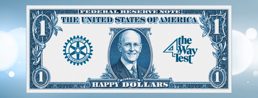 Happy Dollars are an opportunity to share something exciting about your life with fellow Rotarians